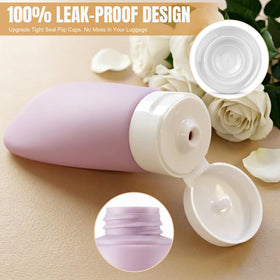 Close-up of DEWSENSI travel bottle with tight-seal cap