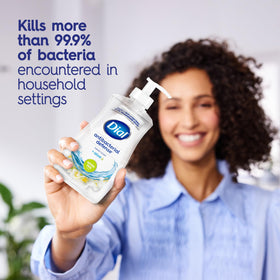 Close-up of Dial Antibacterial Liquid Hand Soap pump
