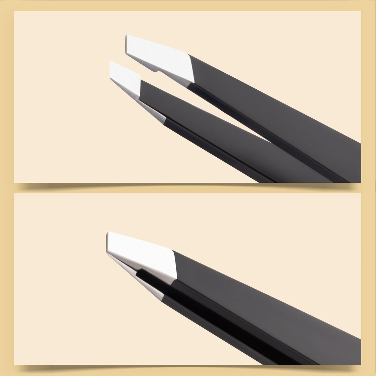 Close-up of Diodiva slant tweezer with comfortable grip