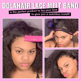Close-up of Dolahair lace glue texture