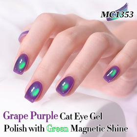 Close-up of Double Rhythm Cat Eye Gel Nail Polish bottle