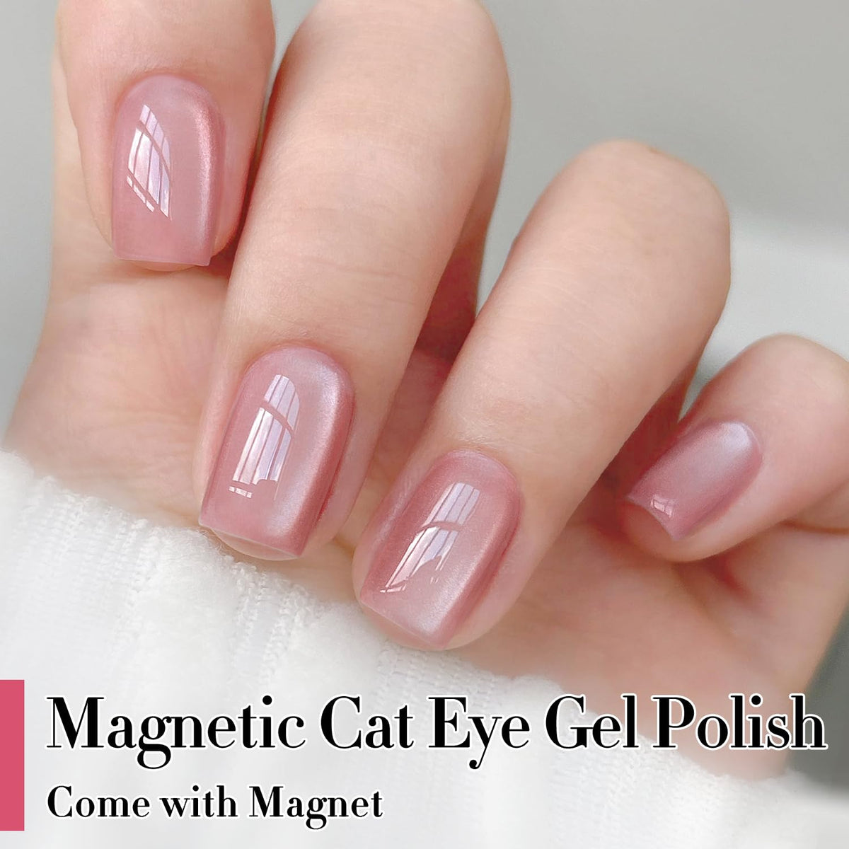 Close-up of Double Rhythm Cat Eye Gel Polish bottle