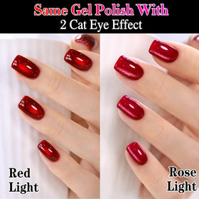 Close-up of Double Rhythm Cat Eye Gel Polish bottle