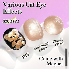 Close-up of Double Rhythm Cat Eye Gel Polish bottle