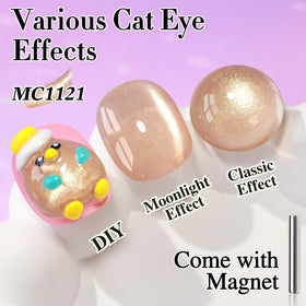 Close-up of Double Rhythm Cat Eye Gel Polish bottle