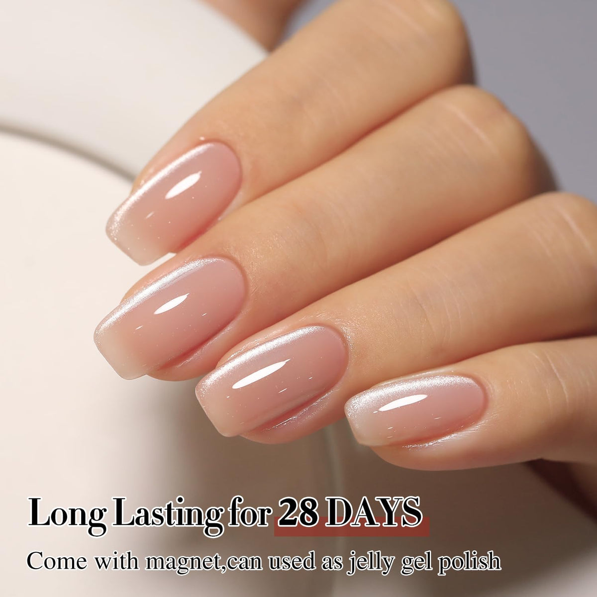 Close-up of Double Rhythm Cat Eye Gel Polish bottle