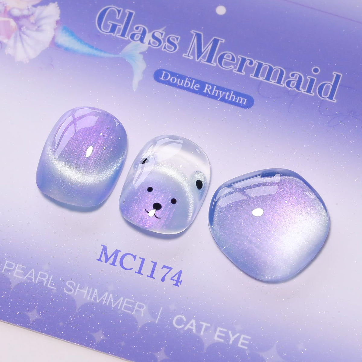 Close-up of Double Rhythm Cat Eye Gel Polish brush