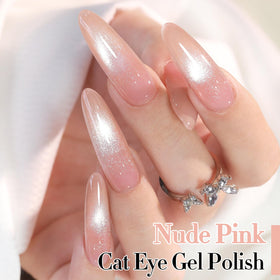 Close-up of Double Rhythm Cat Eye Gel Polish brush