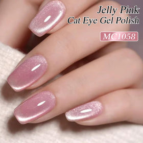 Close-up of Double Rhythm Cat Eye Gel Polish brush for easy application