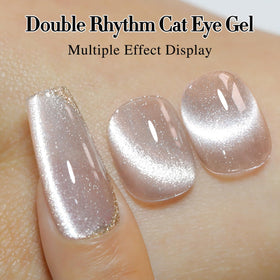 Close-up of Double Rhythm Cat Eye Gel Polish texture