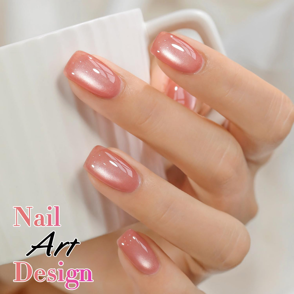 Close-up of Double Rhythm Cat Eye Gel Polish texture