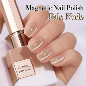 Close-up of Double Rhythm Cat Eye Gel Polish texture