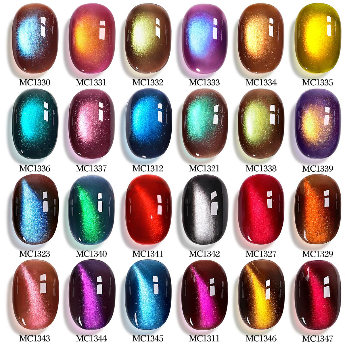 Close-up of Double Rhythm Gel Nail Polish bottles