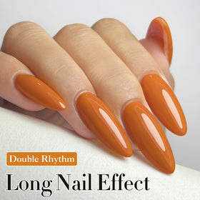 Close-up of Double Rhythm Gel Polish 15ML Deep Ginger Yellow cap