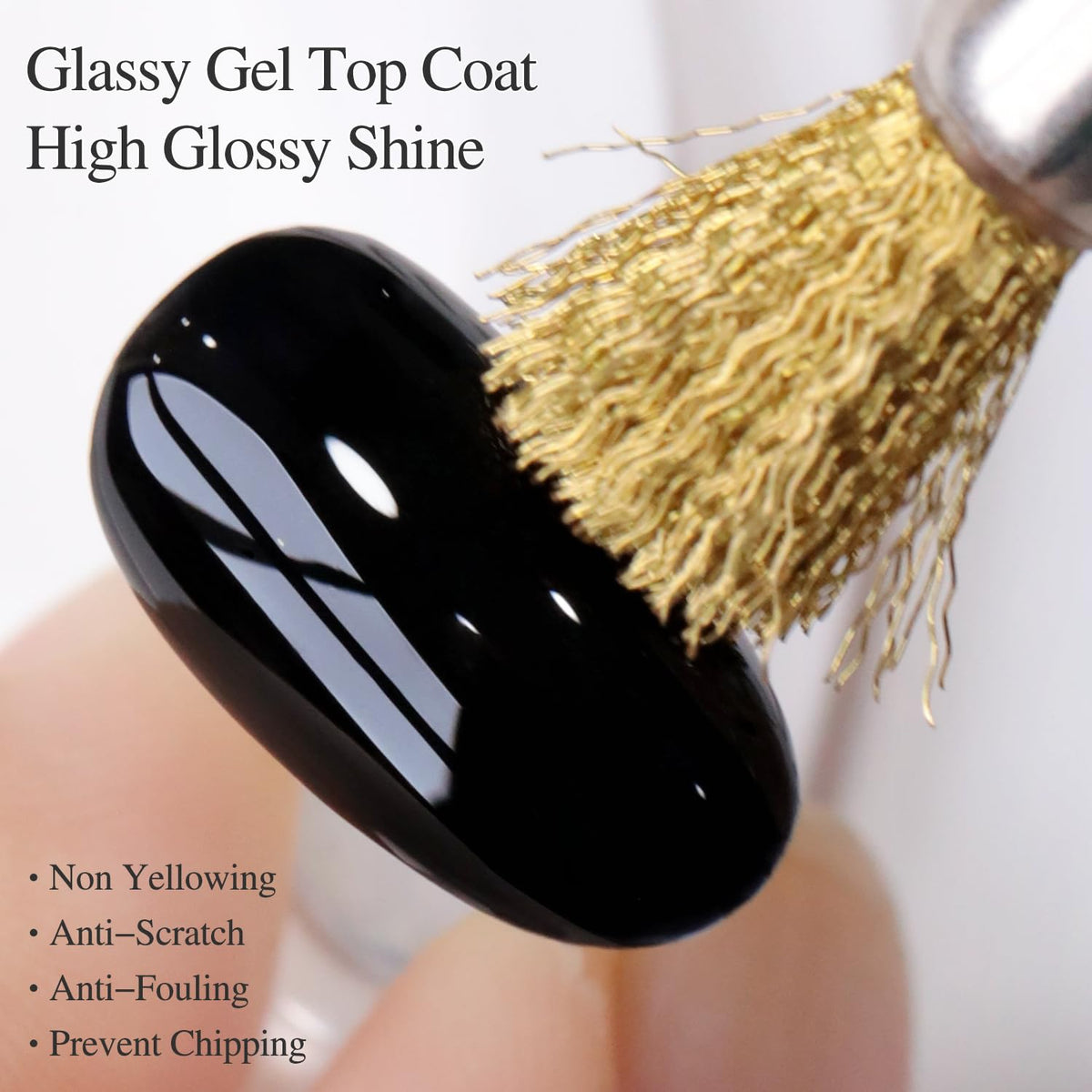 Close-up of Double Rhythm gel polish application process