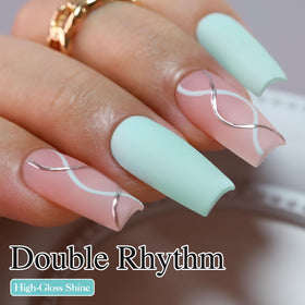 Close-up of Double Rhythm Jelly Gel Polish bottle