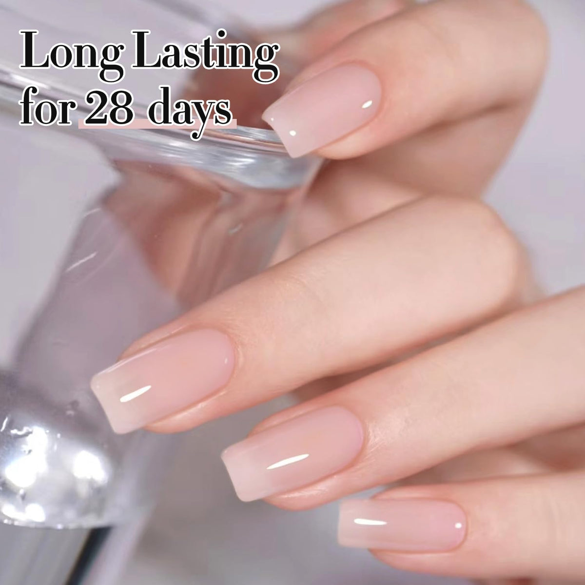 Close-up of Double Rhythm Jelly Gel Polish bottle with cap