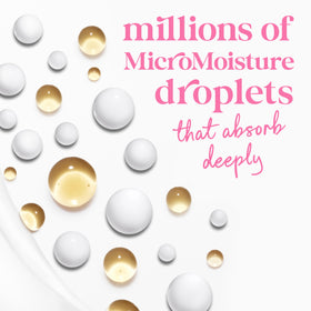 Close-up of Dove body wash texture