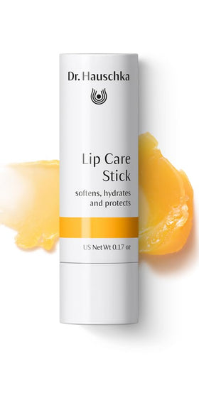 Close-up of Dr. Hauschka Lip Care Stick showing texture