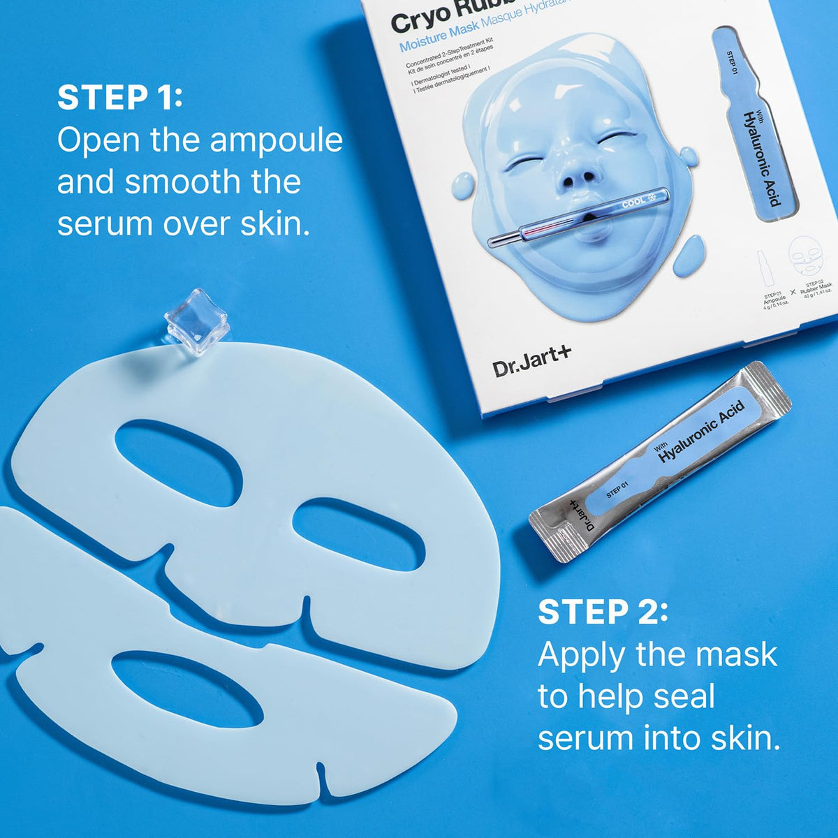 Close-up of Dr.Jart+ Cryo Rubber Face Mask texture