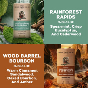 Close-up of Dr. Squatch deodorant ingredients