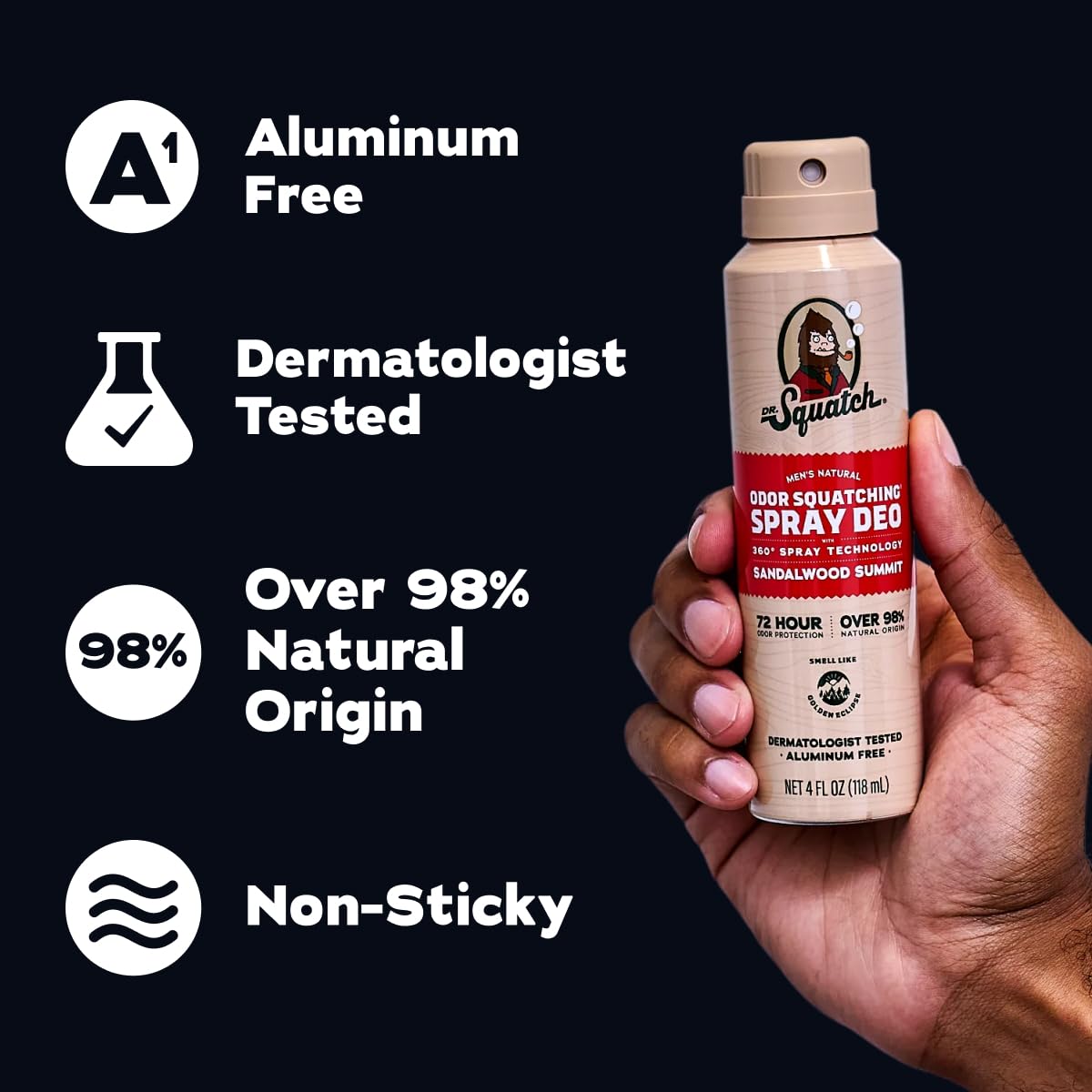Close-up of Dr. Squatch deodorant ingredients