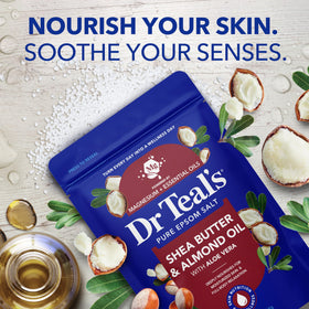Close-up of Dr Teal's Epsom Salt Magnesium Soak granules
