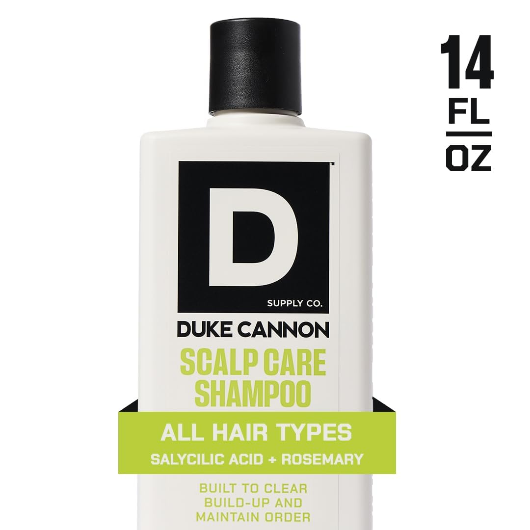 Close-up of Duke Cannon Scalp Care Shampoo ingredients