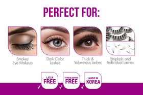 Close-up of DUO Quick-Set Strip Eyelash Adhesive Dark brush