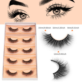 Close-up of DYSILK false eyelashes showing texture
