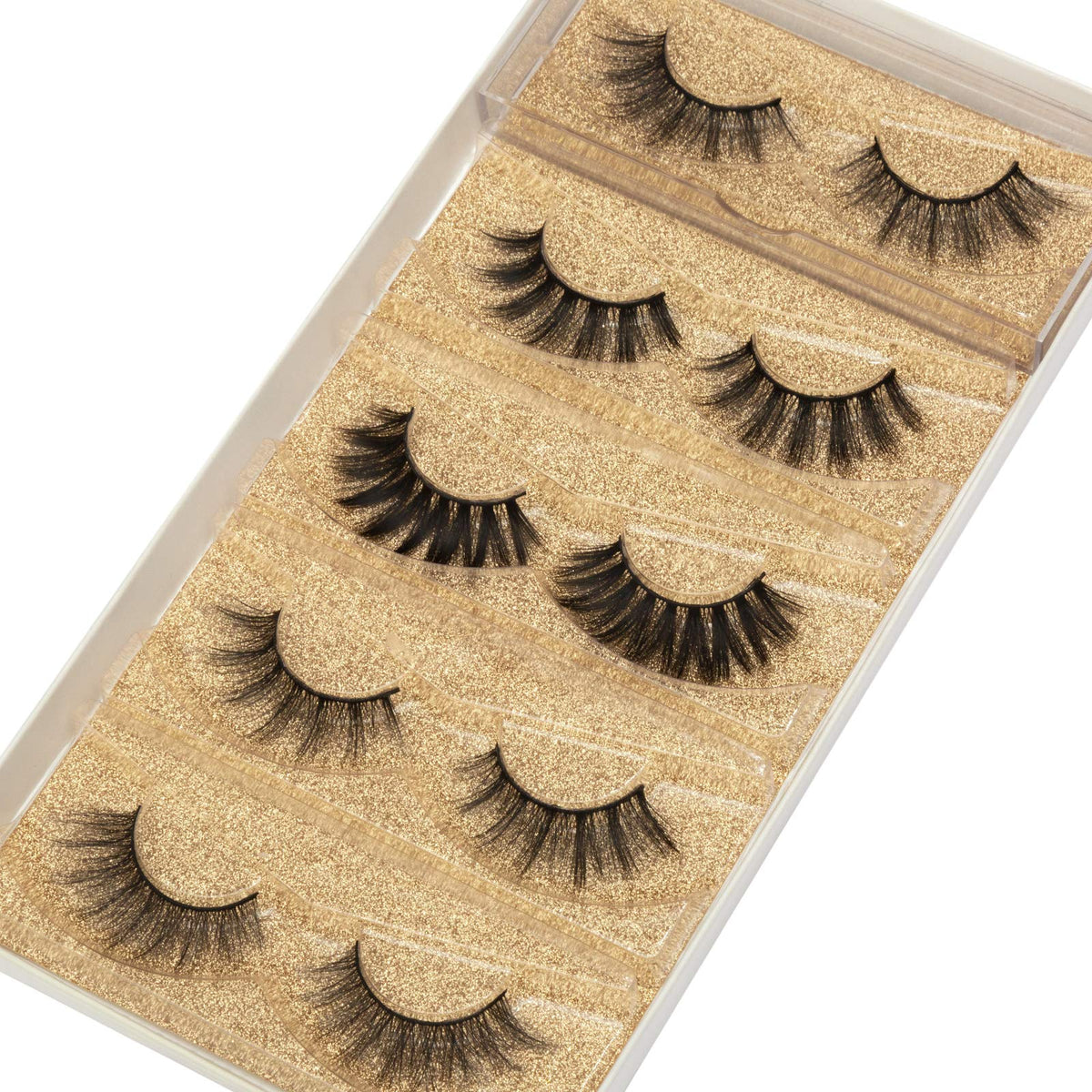 Close-up of DYSILK Faux Mink Lashes showing fluffy texture
