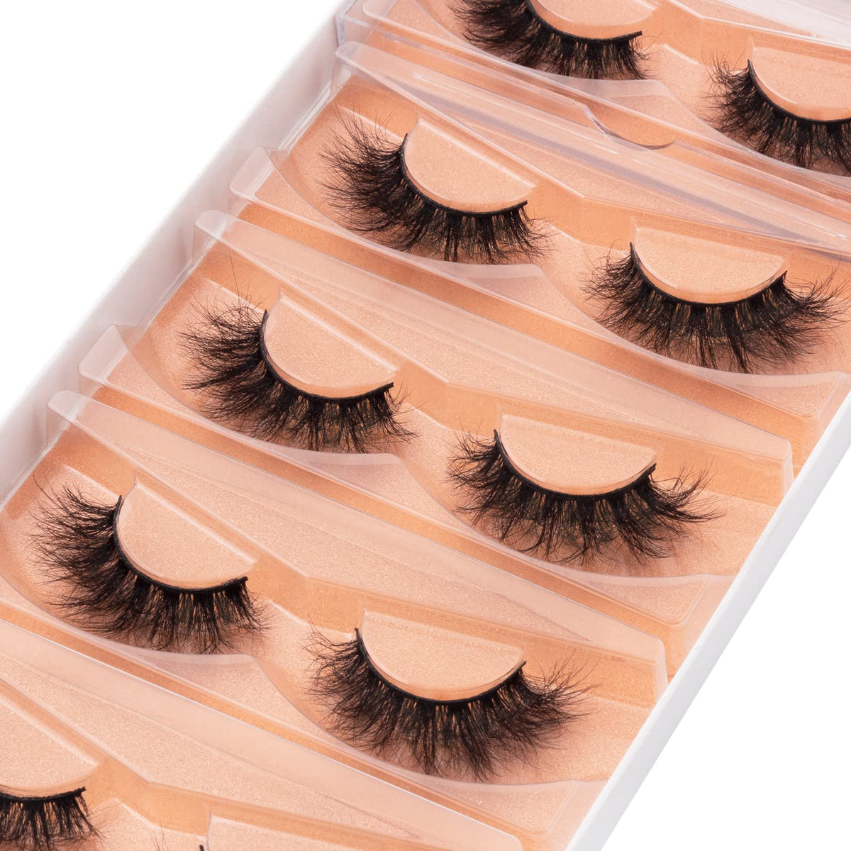 Close-up of DYSILK Fluffy Mink Lashes showing texture
