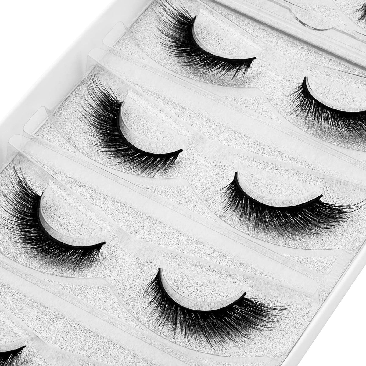 Close-up of DYSILK Mink Lashes showing fluffy texture