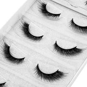 Close-up of DYSILK Mink Lashes showing fluffy texture