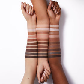 Close-up of e.l.f. Perfect 10 Eyeshadow Palette creamy texture