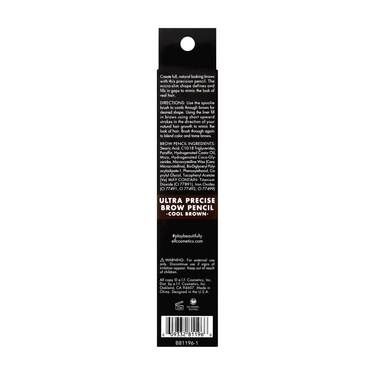 Close-up of e.l.f. Ultra Precise Brow Pencil ultra fine tip