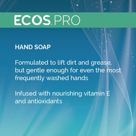 Close-up of ECOS Hand Soap ingredients label