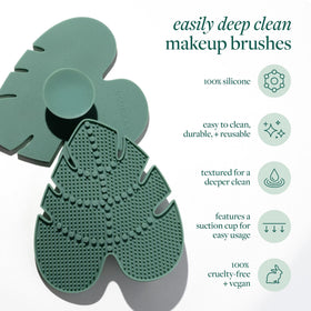 Close-up of EcoTools Brush Cleaner Mat suction base