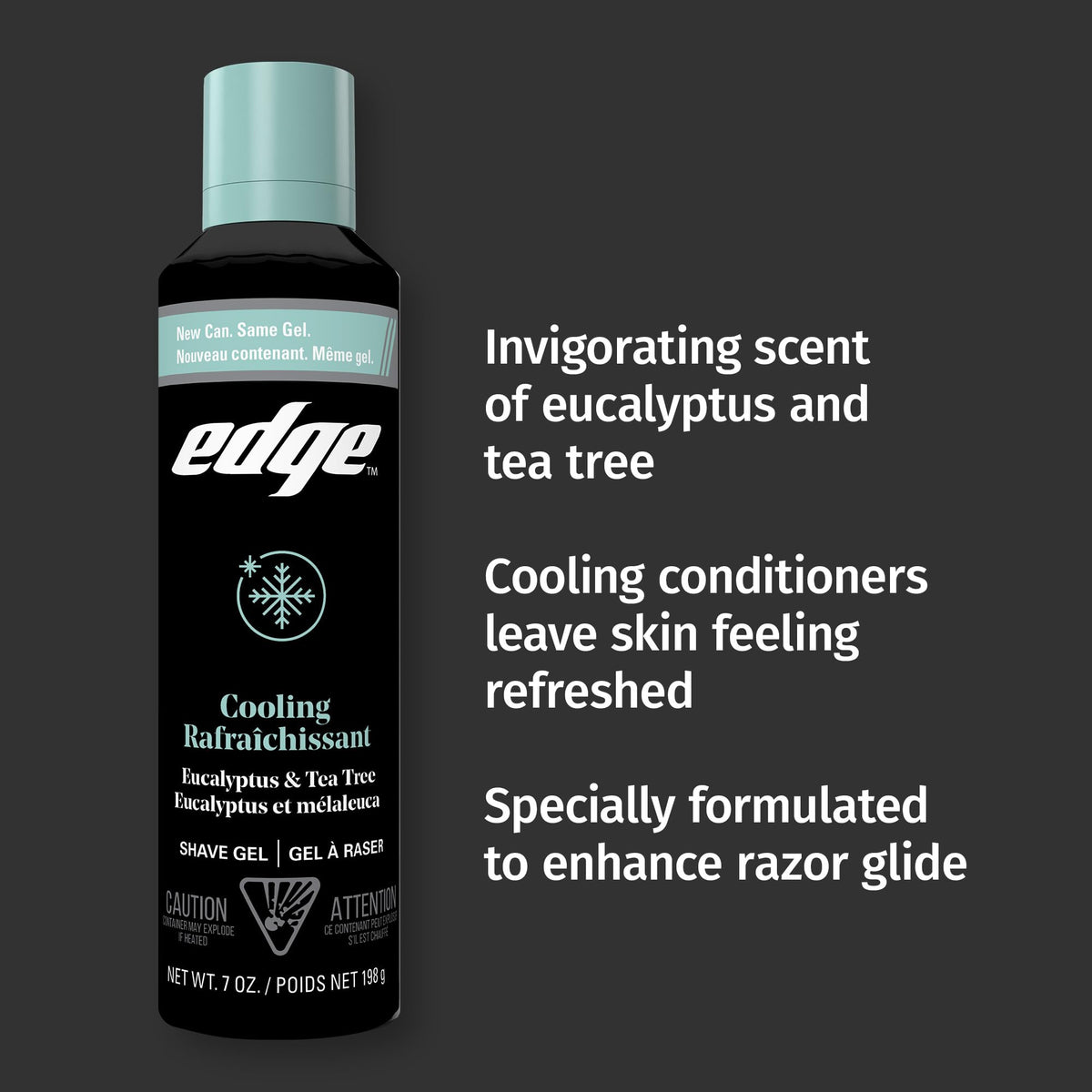 Close-up of Edge Shaving Gel with Eucalyptus & Tea Tree