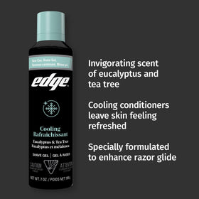 Close-up of Edge Shaving Gel with Eucalyptus & Tea Tree