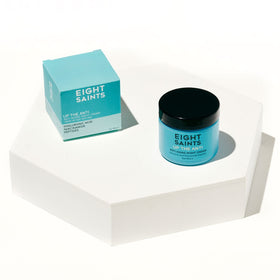 Close-up of Eight Saints Night Cream texture on a hand
