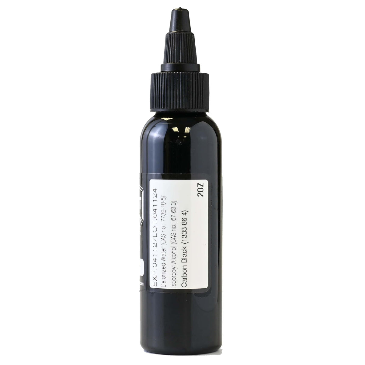 Close-up of Element Tattoo Supply Nighthawk Black Ink bottle cap