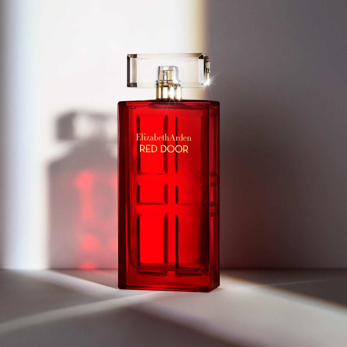 Close-up of Elizabeth Arden Red Door Eau de Toilette bottle design