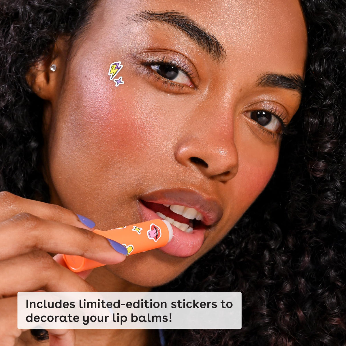 Close-up of eos Mango Melonade lip balm