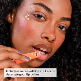 Close-up of eos Mango Melonade lip balm