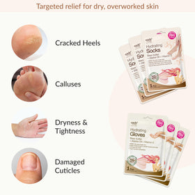 Close-up of Epielle Hydrating Hand Mask Gloves