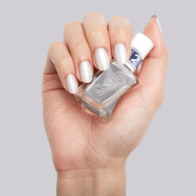 Close-up of essie chrome nail polish from Winter Frost set