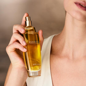 Close-up of Estée Lauder Beautiful Eau de Parfum Spray cap
