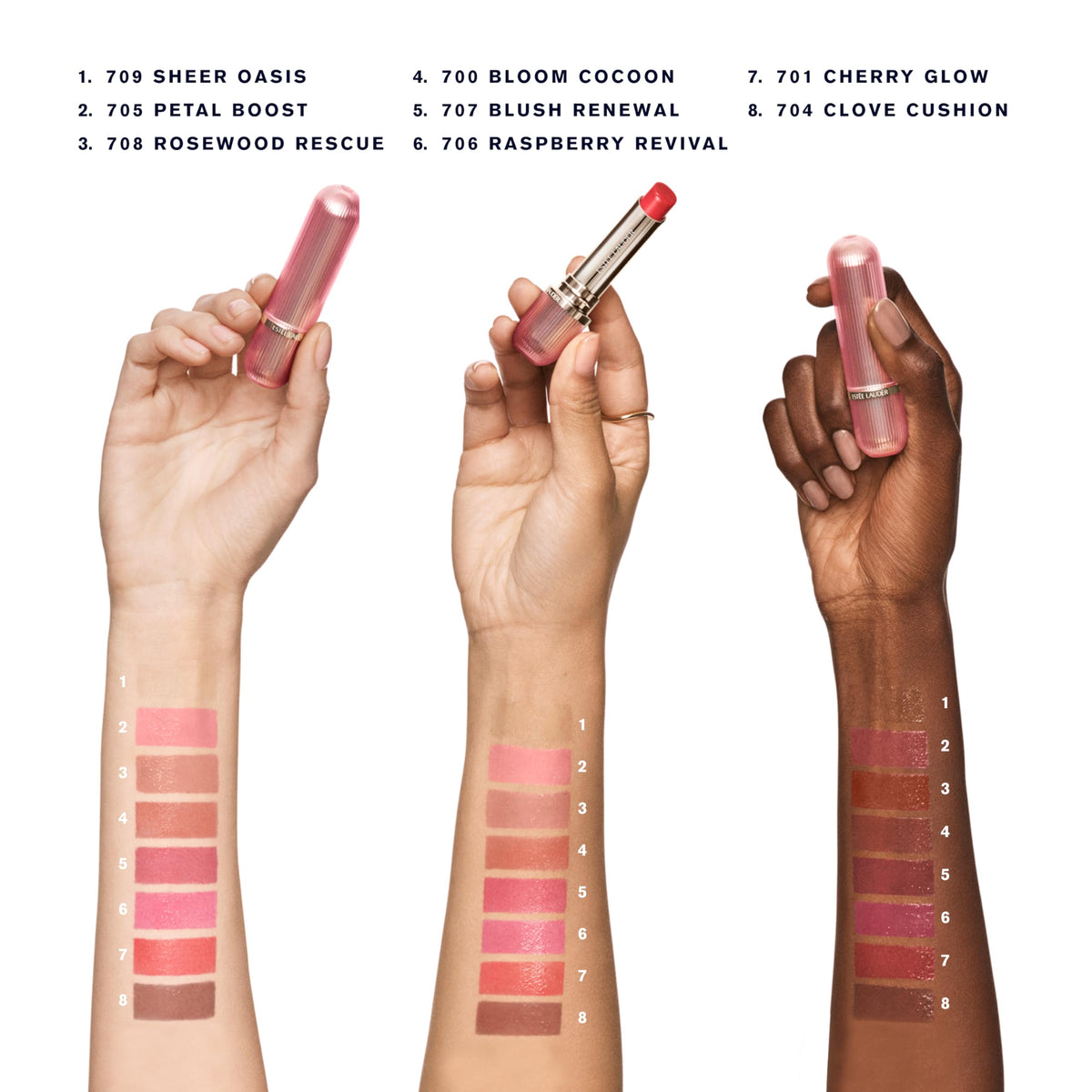 Close-up of Estée Lauder HydraPlump Tinted Lip Balm showing texture