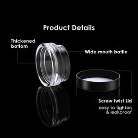 Close-up of Eternal Moment 3g sample container with black lid